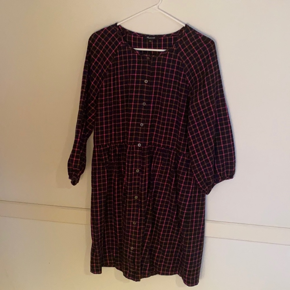 SOLD Madewell flannel dress